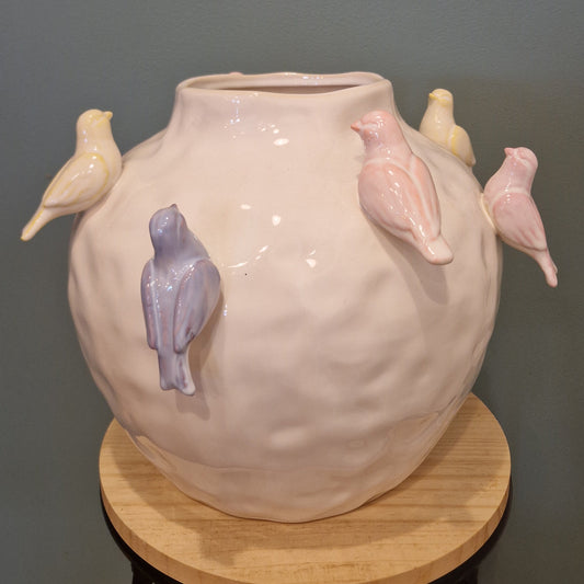 Vase oiseaux