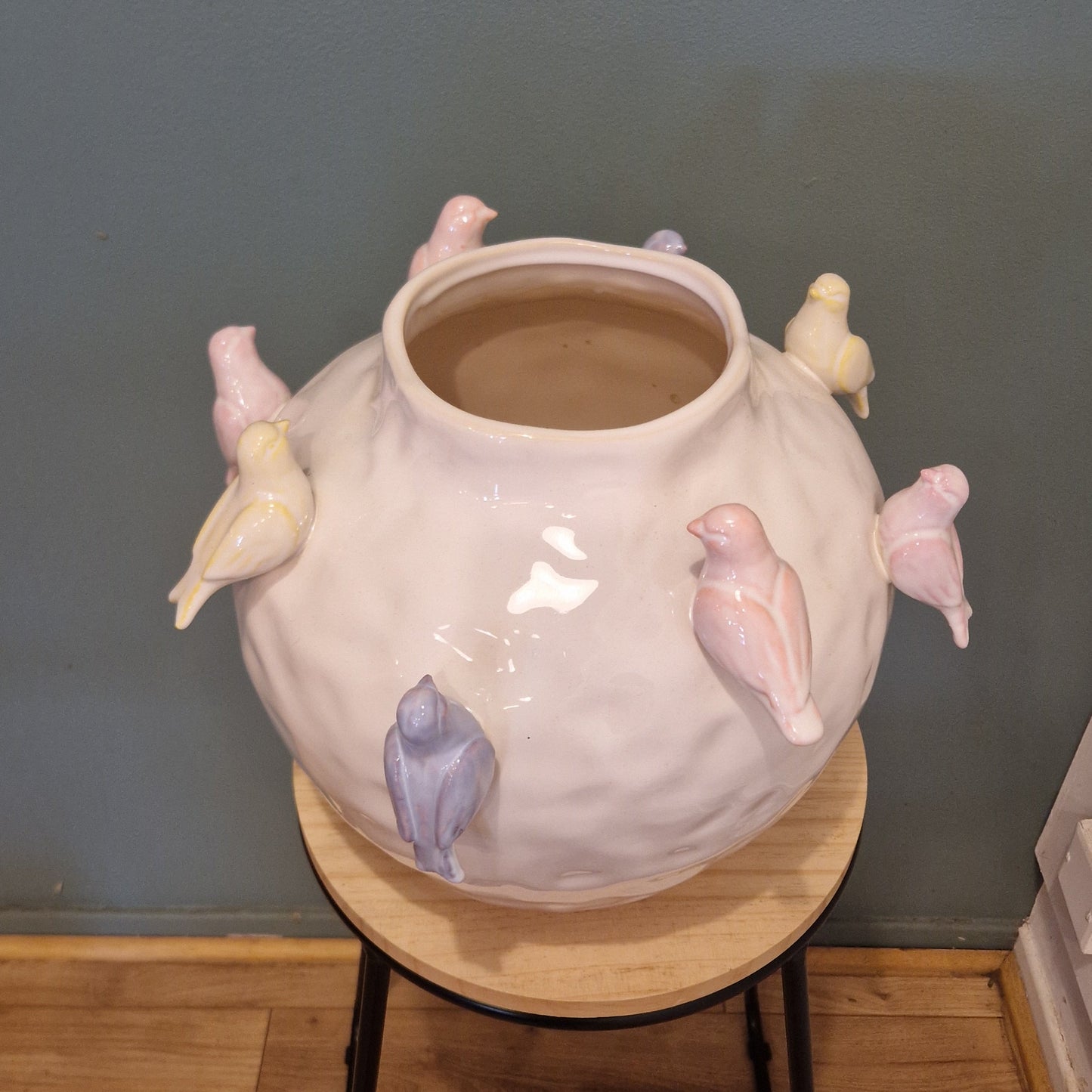 Vase oiseaux